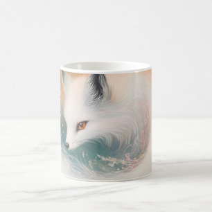 Mystic Bloom Vår Fox Watercolor Kaffemugg