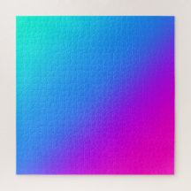 Mystic Blue and Rosa Gradient Puzzle