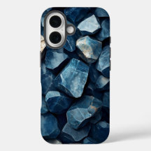 Mystic Blue Crystals Print Phone Case för iPhone