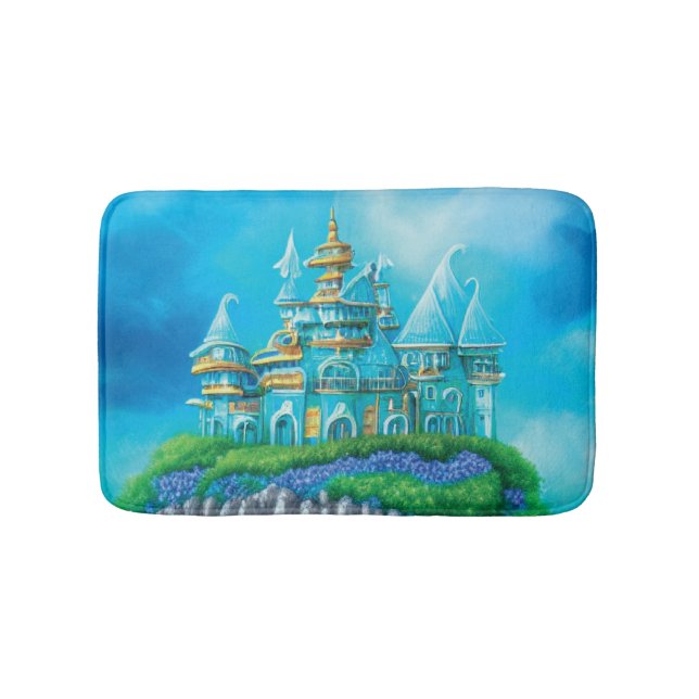 Mystic Blue Palace Bath Mat Badrumsmatta (Framsidan)