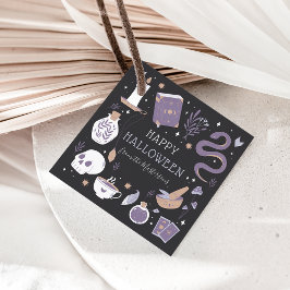 Mystic Boho Crystal Halloween Gåvor Etiketter