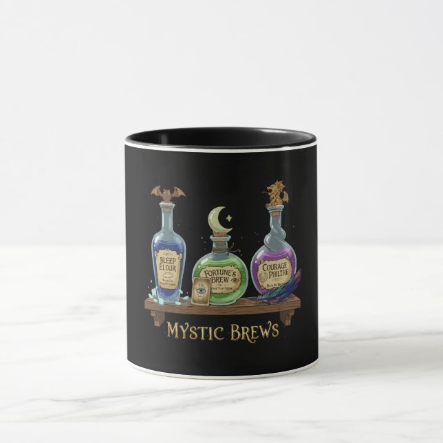 Mystic Brews | Whimsical Witchy Potions & Elixirs Mugg (Center)