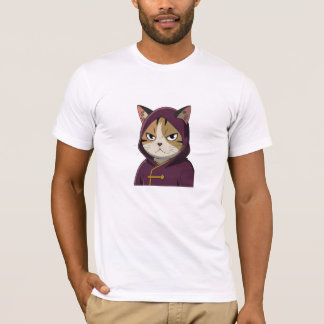 Mystic Brown Cat: Hooded Guardian T Shirt