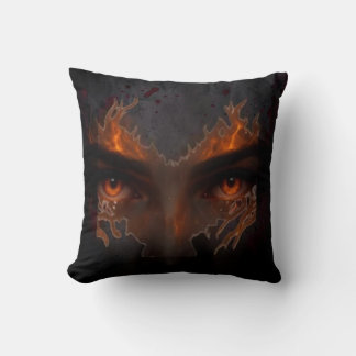 Mystic Burning Eye Dark Fantasy Aesthetic Throw Pi Kudde