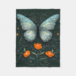 Mystic Butterfly Garden Fleecefilt
