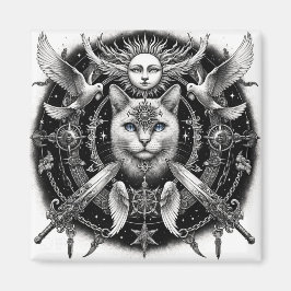 "Mystic Cat" Magnet