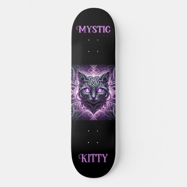 Mystic Celtic Kattunge Mini Skateboard Bräda 18,5 Cm (Framsida)