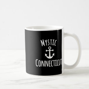 Mystic Connecticut Segling Båtliv Marin Kust Kaffemugg