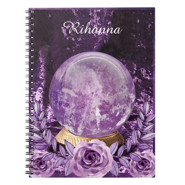Mystic Crystal Boll Fortune Teller bärbar dator Anteckningsbok (Framsidan)
