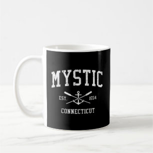 Mystic Ct Crossed Oars Boat Anchor Sports Kaffemugg