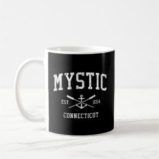 Mystic Ct Crossed Oars Boat Anchor Sports Kaffemugg