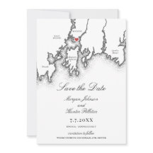 Mystic CT Karta Elegant Black and White Bröllop