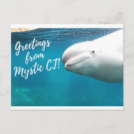 Mystic CT Post Card - Burger Post Art #004 signera Vykort