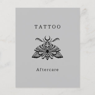 Mystic Death mth Tattoo Aftercare Instructions Flygblad