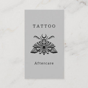Mystic Death mth Tattoo Aftercare Instructions Visitkort