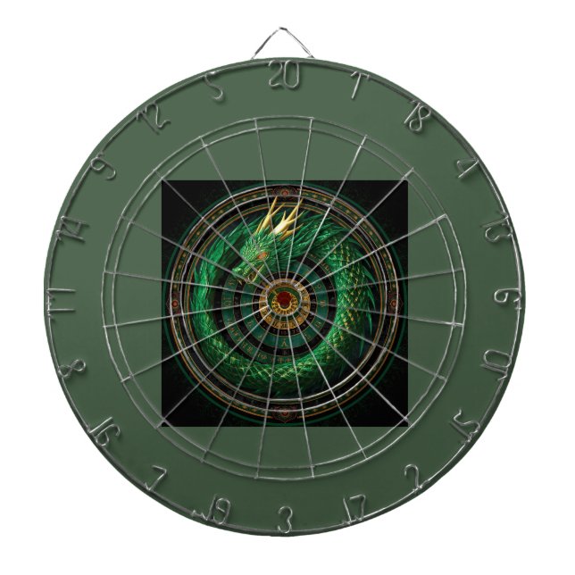 Mystic Dragon Dartboard | Fantasy Dragon Art Game  Darttavla (Framsidan)