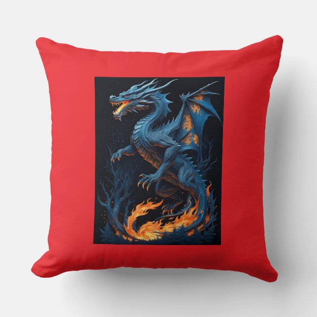 Mystic Dragon Dekorativ kudde (Framsida)