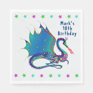 Mystic Dragon in colorful Kaleidoscope Collection Pappersservett