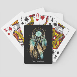 Mystic Dreamcatcher Andlig Metaphysical Teal Casinokort