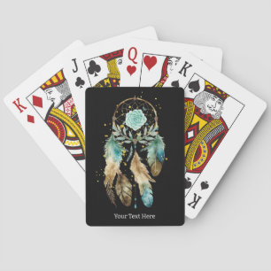 Mystic Dreamcatcher Andlig Metaphysical Teal Casinokort