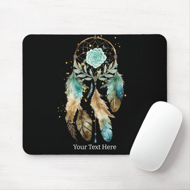 Mystic Dreamcatcher Andlig Metaphysical Yoga Musmatta (Med mus)