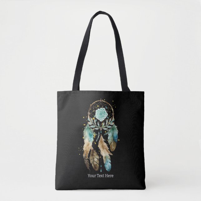 Mystic Dreamcatcher Andlig Metaphysical Yoga Tygkasse (Framsida)