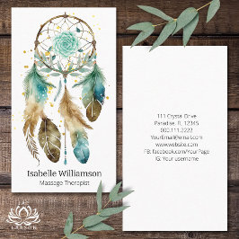 Mystic Dreamcatcher Andlig Metaphysical Yoga Visitkort