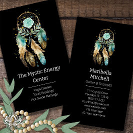Mystic Dreamcatcher Andlig Metaphysical Yoga Visitkort