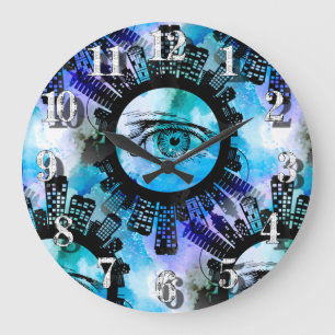 Mystic Elegance in Urban Contemporary Stil Stor Klocka