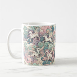 Mystic Elegance: Pastel Kirin Whispers Kaffemugg