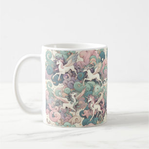 Mystic Elegance: Pastel Kirin Whispers Kaffemugg