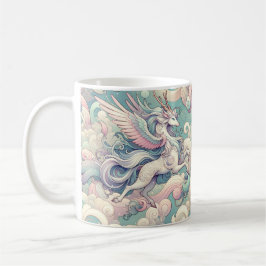 Mystic Elegance: Pastel Kirin Whispers Kaffemugg