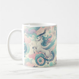 Mystic Elegance: Pastel Kirin Whispers Kaffemugg