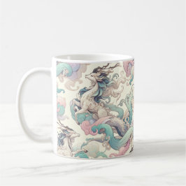 Mystic Elegance: Pastel Kirin Whispers Kaffemugg