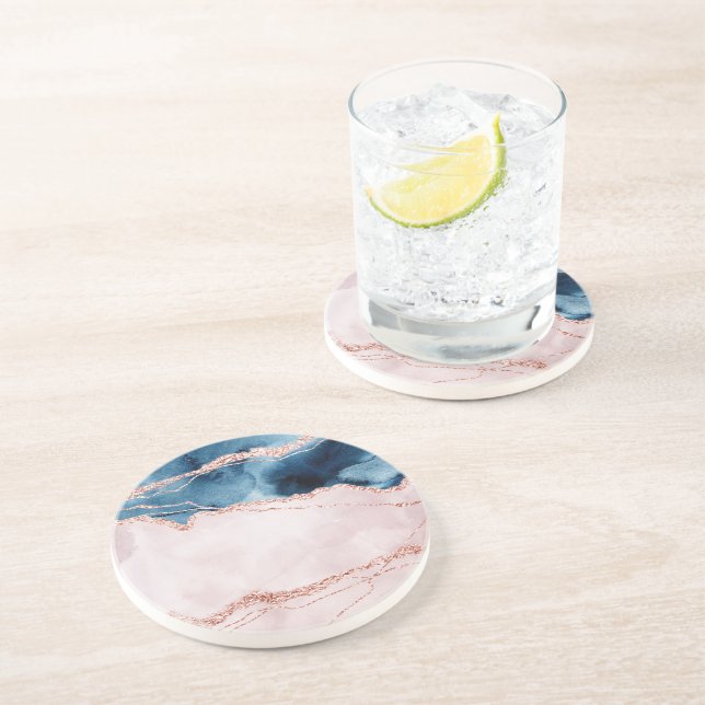 Mystic Elegance | Persikoagel för  Rosa, blått, bl Underlägg (Sidan)