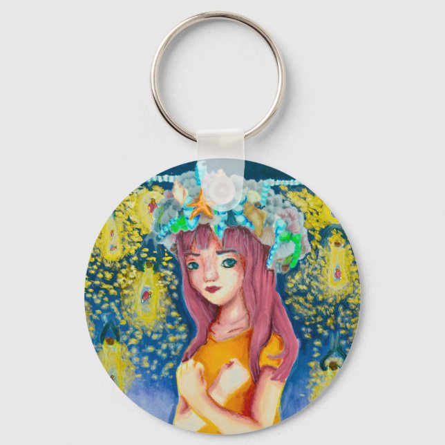 Mystic Firefly Beach Keychain Nyckelring (Framsida)