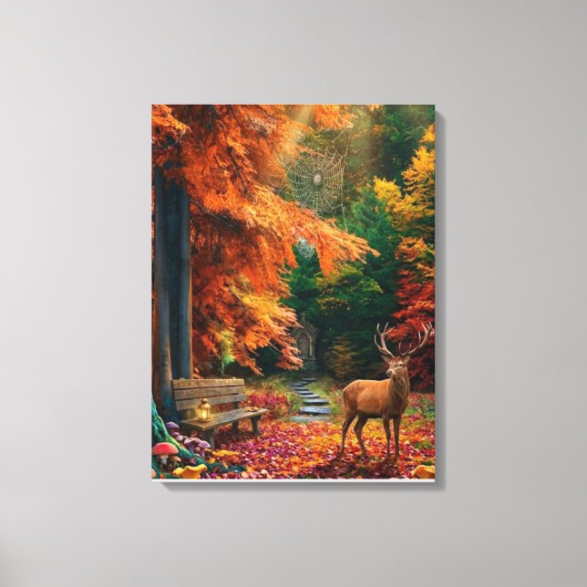 “Mystic Forest Gateway” Canvastryck (Framsida)