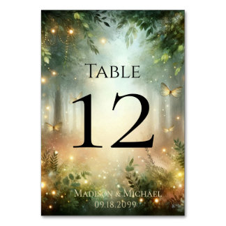 Mystic Forest Meadow Magic Bordnummer Bordsnummer