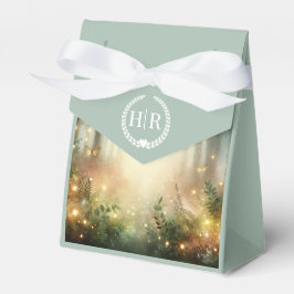 Mystic Forest Meadow Magic Monogram Bröllop Presentaskar