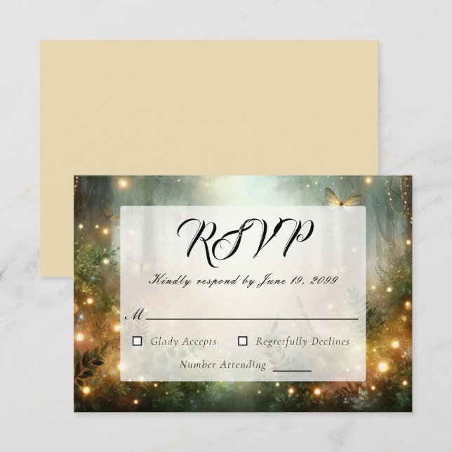 Mystic Forest Meadow Magic OSA Kort (Fram/baksida)