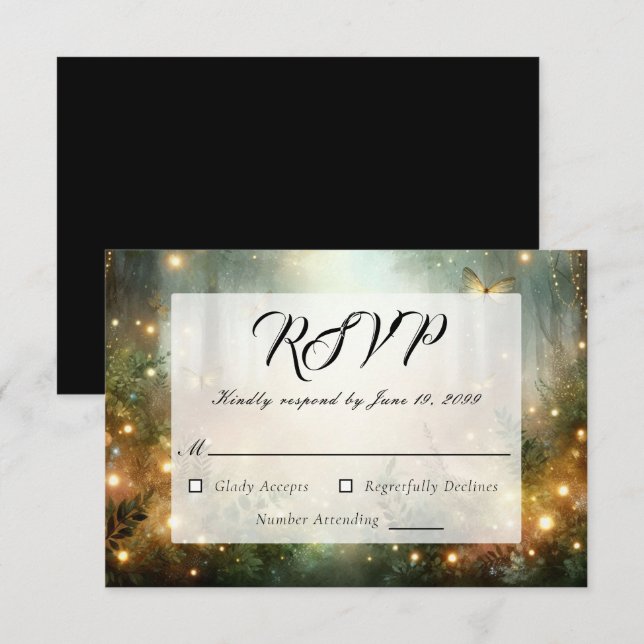 Mystic Forest Meadow Magic OSA Kort (Fram/baksida)