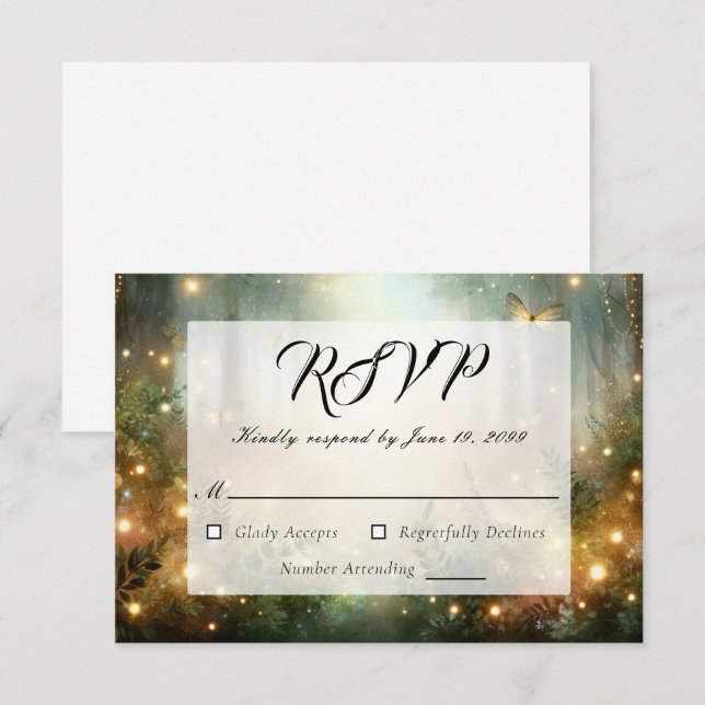 Mystic Forest Meadow Magic OSA Kort (Fram/baksida)