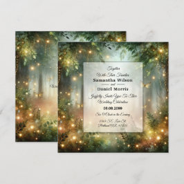 Mystic Forest Meadow Magic Wedding Inbjudningar