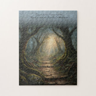 Mystic Forest Path Spiritual Jigsaw Puzzle Pussel