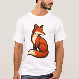 Mystic Fox Elegance – Bold Artistic T-Shirt Design