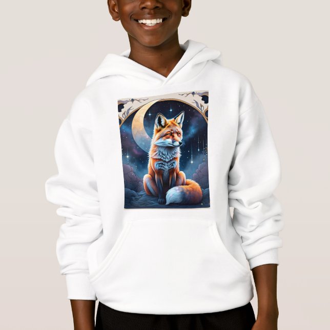Mystic Fox 🦊 🌙 | Night Spirit T Shirt (Framsida)