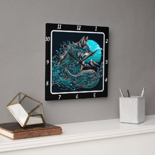 Mystic Fox ovanför Valleys Fyrkantig Klocka