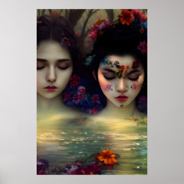 Mystic Garden: Blommigt Dreams Poster