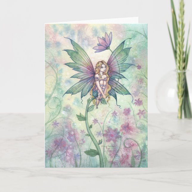 Mystic Garden Flower Fairy Card Kort (Framsida)
