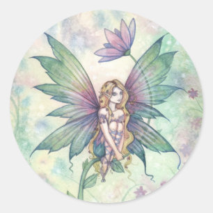 Mystic Garden Flower Fairy Stickers Runt Klistermärke